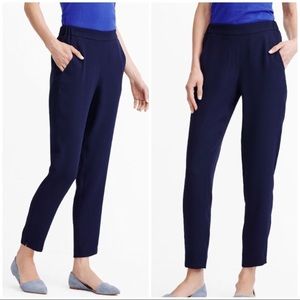 JCrew Drapey Pull On Pant Navy